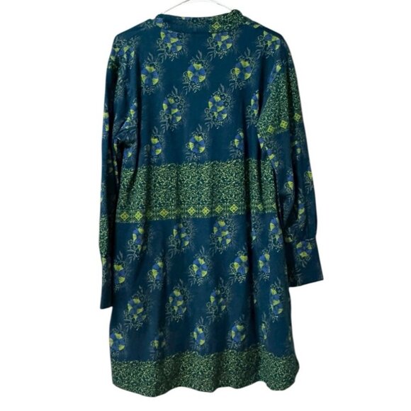 GANESH HIMAL Women Size Large Button Down Tunic Top Cotton Artsy Flowing Artsy - Picture 2 of 11